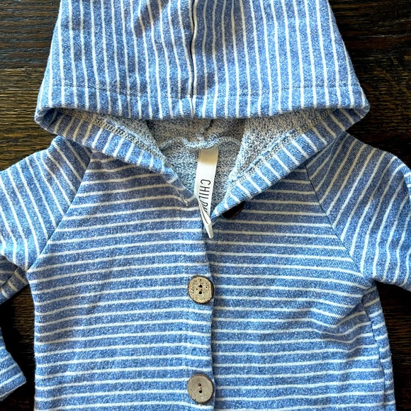 Boys Striped Coverall by Childhoods - 6-12 Months - Picture 2 of 3